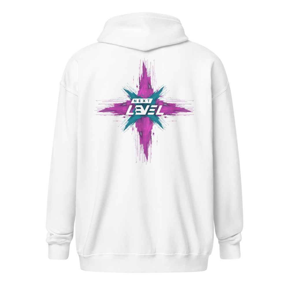 Neon Drift Zip Hoodie