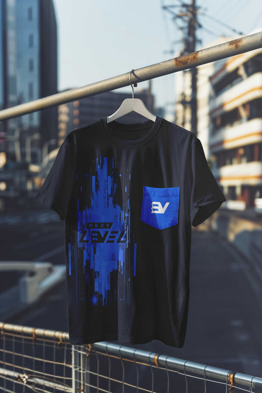 Neon Surge Black T-Shirt