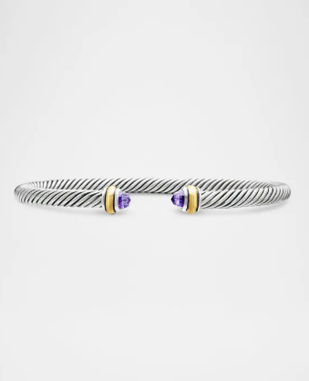 David Yurman- Cable Bracelet with Gemstone