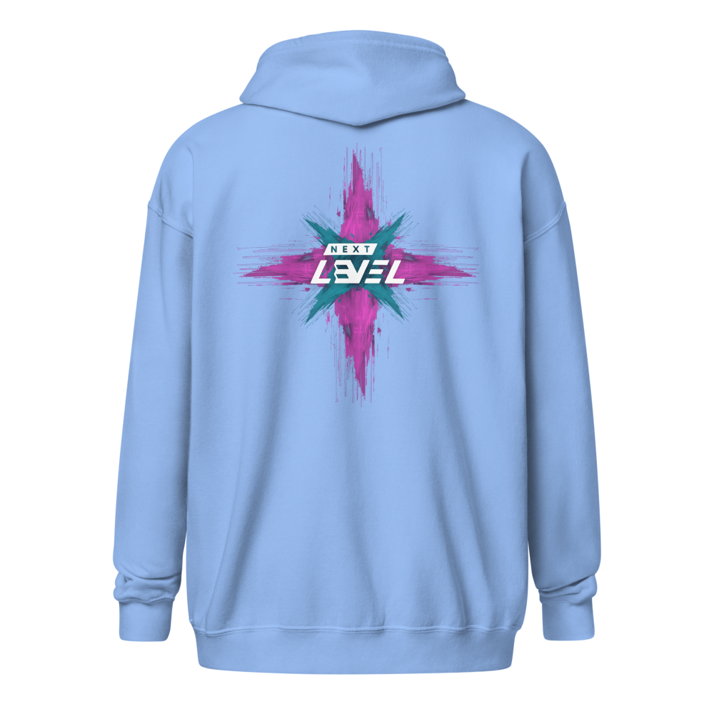 Futuristic Pulse Zip Hoodie
