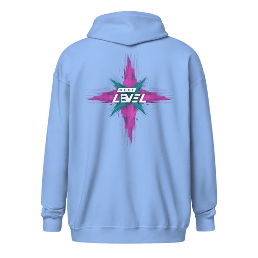 Futuristic Pulse Zip Hoodie