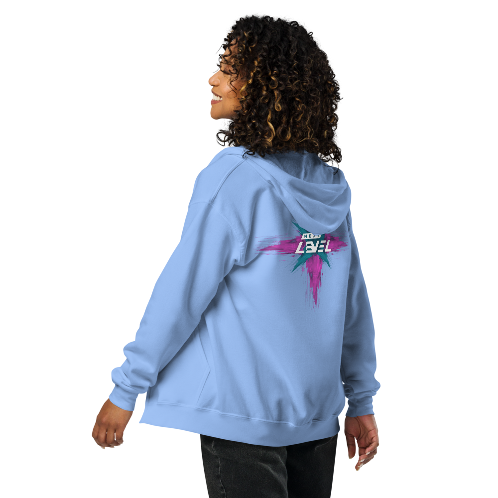 Futuristic Pulse Zip Hoodie